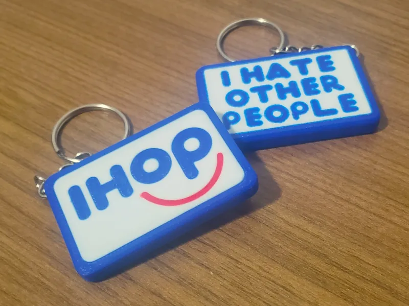 IHOP Keychain I Hate Other People