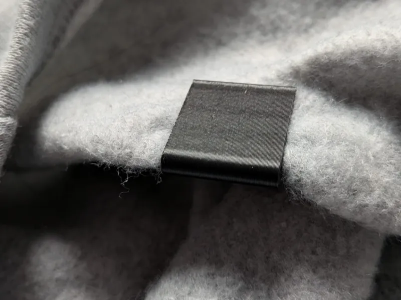 Clip to keep baggy pants off the floor