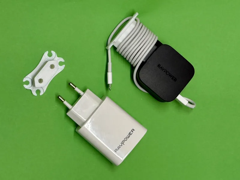 Euro plug travel cable organizer