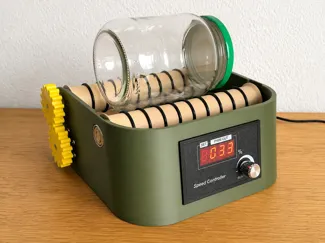 Rotary Rock Tumbler with Speed Control