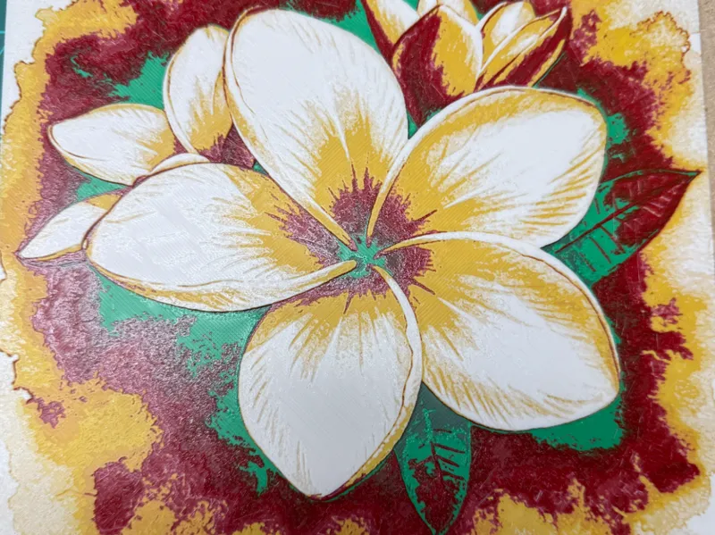 Frangipani Plumeria Hueforge .08 200x200mm
