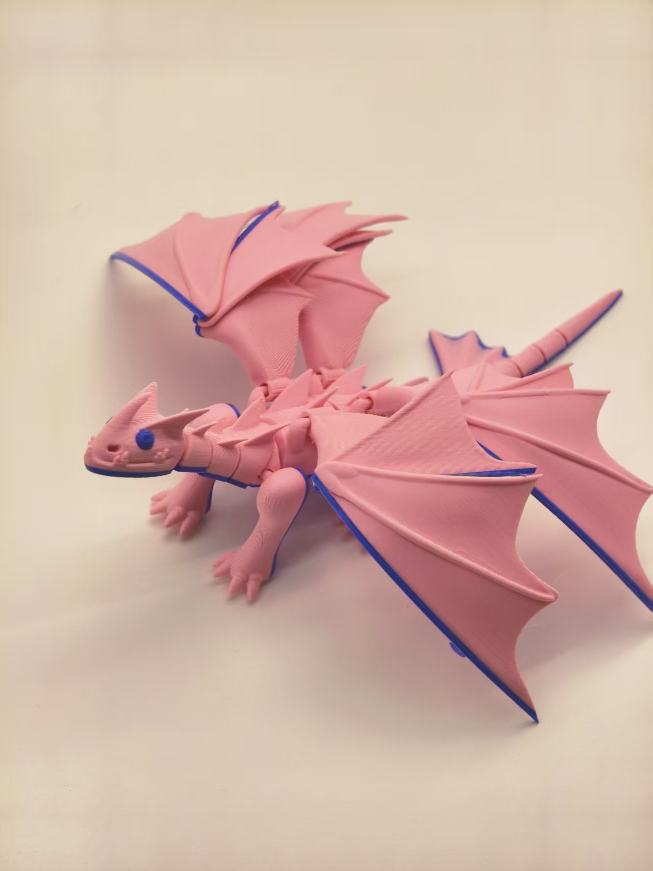 Miniatura 1 do modelo 3D 驯龙高手焦尾龙，双翅龙，无需支撑MINI可打
