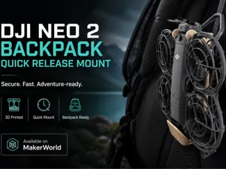 DJI Neo 2 Backpack Mount – Clip & Go (No Tools)