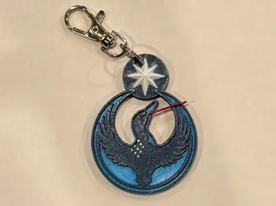 Minnesota Rebel Loon Keychain