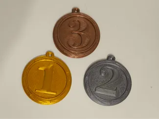 Sports Medals Set 1s 2nd 3rd
