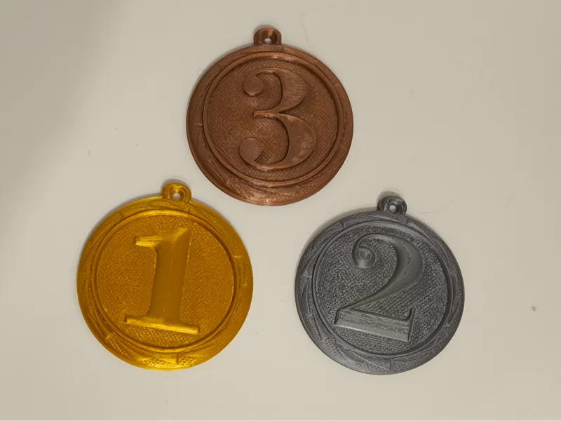 Sports Medals Set 1s 2nd 3rd