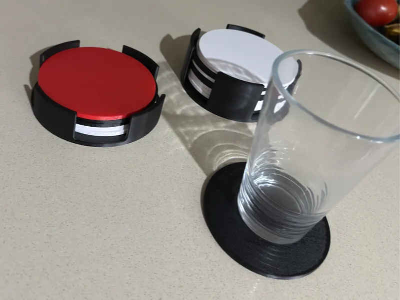 Modern & Minimal Coaster Set with Holders
