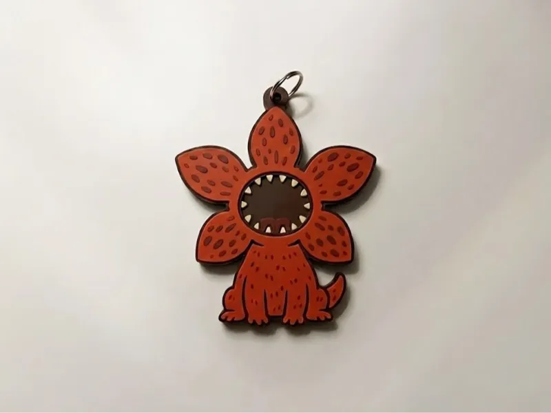 Stranger Things Demogorgon KeychainArt  AMS