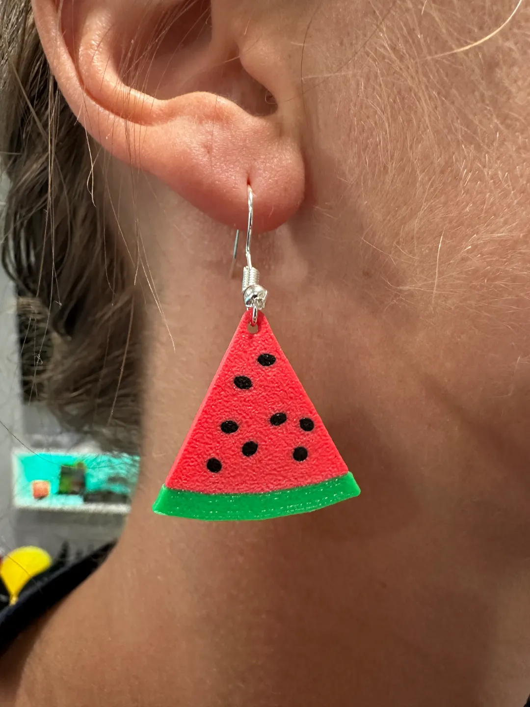 Watermelon Earrings view 2
