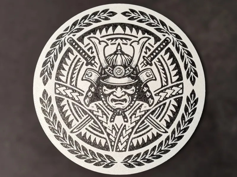 Samoan Samurai Fusion Emblem (HueForge)