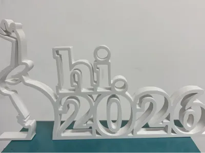 La Linea Style "Hi 2026!" - New Year 2026 Sign