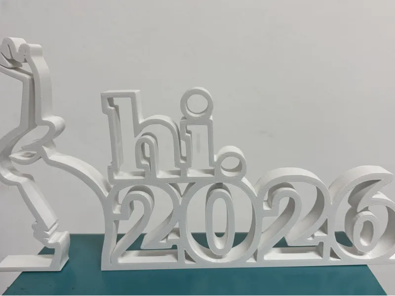 La Linea Style "Hi 2026!" - New Year 2026 Sign