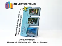 Letter I with photo frame