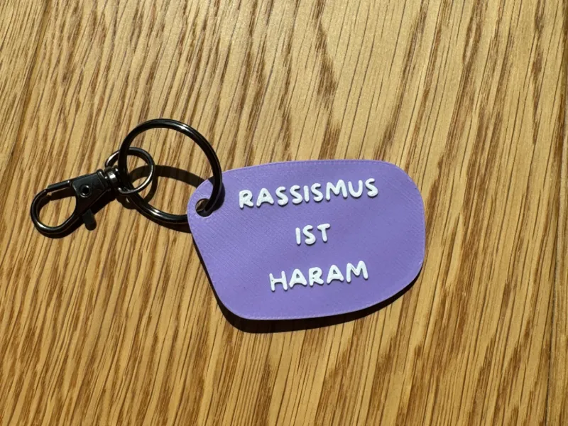 Schlüsselanhänger Rassismus ist Haram