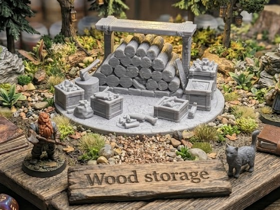 Miniature wood storage