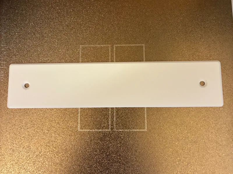Placca cieca tapparella 185 mm interasse
