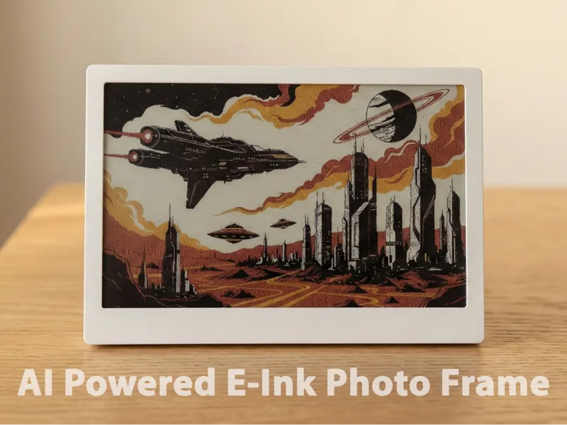 AI powered E-ink display photo frame 7.3'' (color)