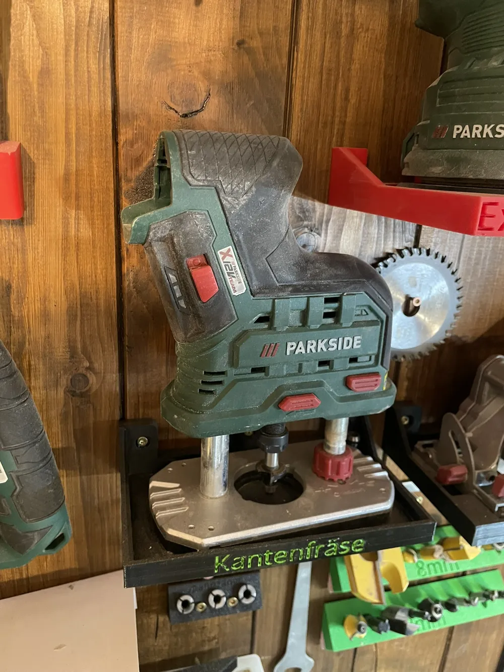 Parkside Router Wood Wall Mount Parkside 12v Trim Router Plunge Router - Free 3D Print Model ...