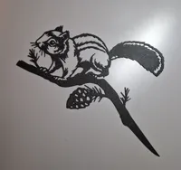 Décoration murale écureuil tamia — photo 2