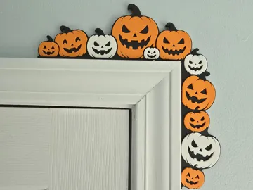 Accesorio de iluminación decorativa: Jack-o-Lantern Door/Frame Corner Decor — vista de referencia 4