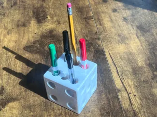 Pencil / Pen Holder Dice