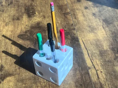 Pencil / Pen Holder Dice
