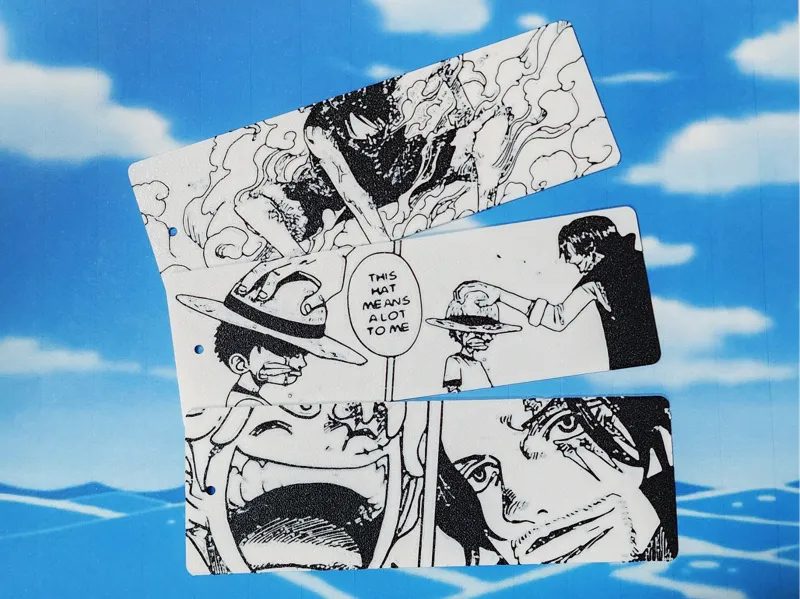 Luffy & Shanks One Piece Bookmarks