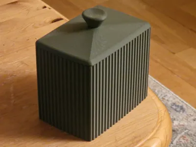 Modern ribbed box
