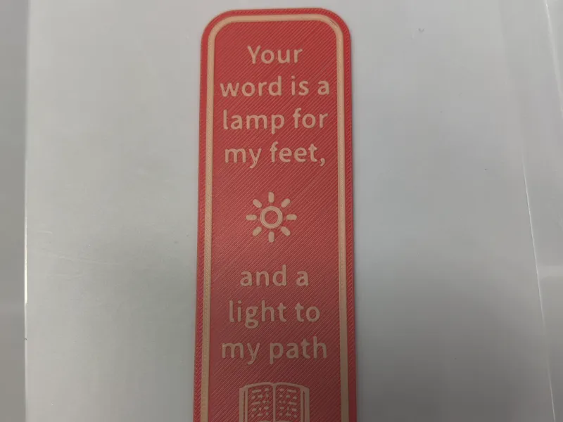 Your word is a lamp bookmark