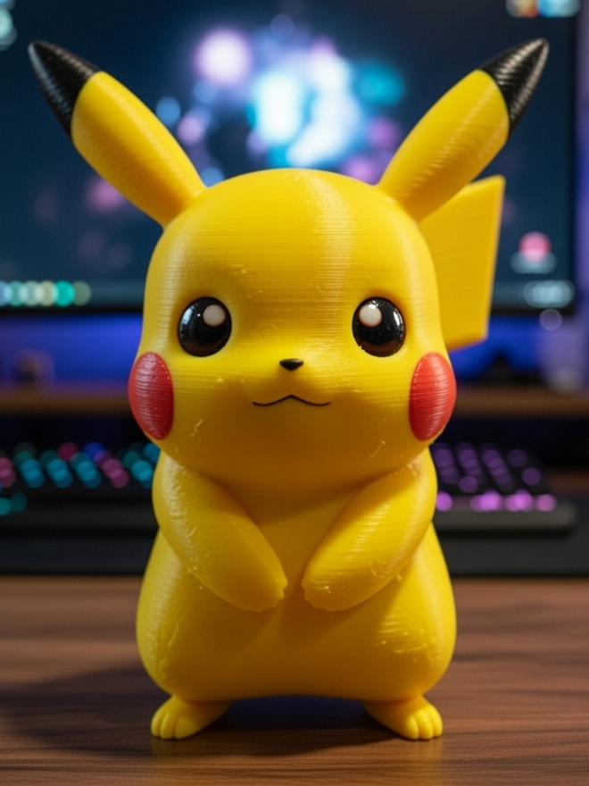 3Dプリント 可愛い小さなピカチュウ - 無料3Dモデル -MakerWorld