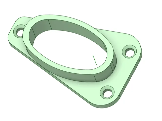 Rail bracket oval