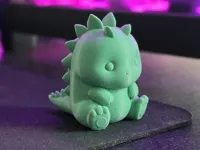 Adorable Chibi Sitting Dino Figure