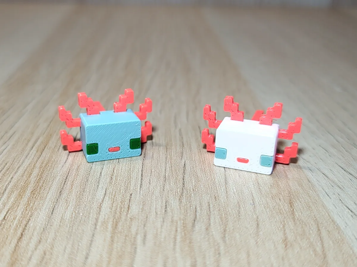 Minecraft Axolotl by Gekon3D MakerWorld: Download Free 3D Models - 3D model önizlemesi