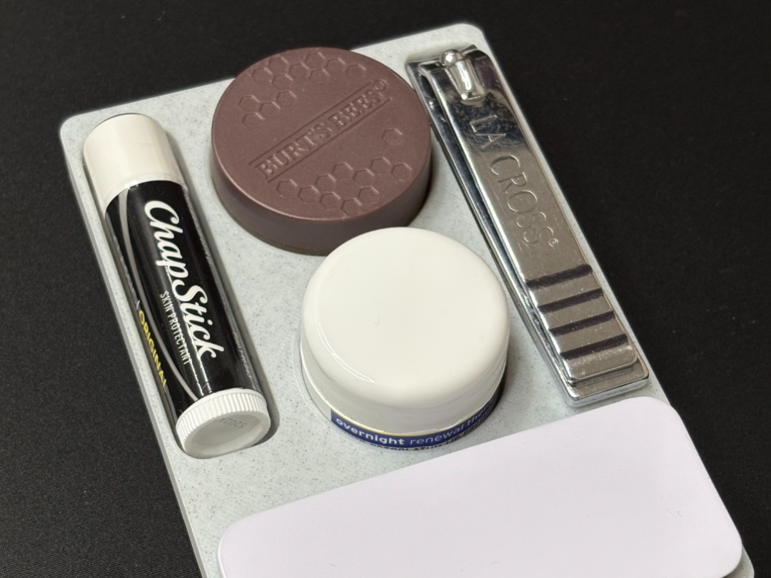 Gridfinity ChapStick, Lip Balm, Nail Clippers Tray