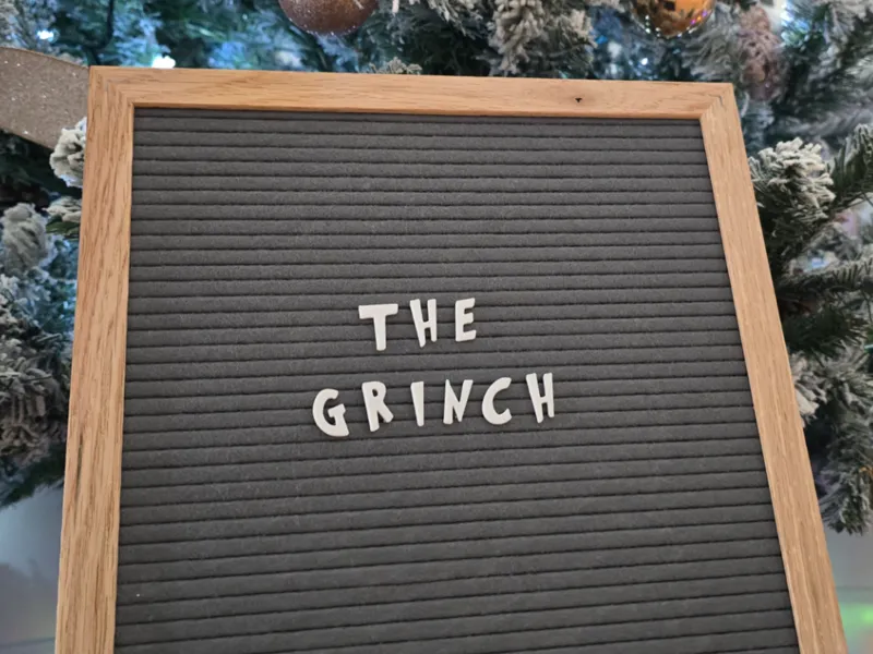 The Grinch - 20mm Letterboard Letters - 1.2mm pegs