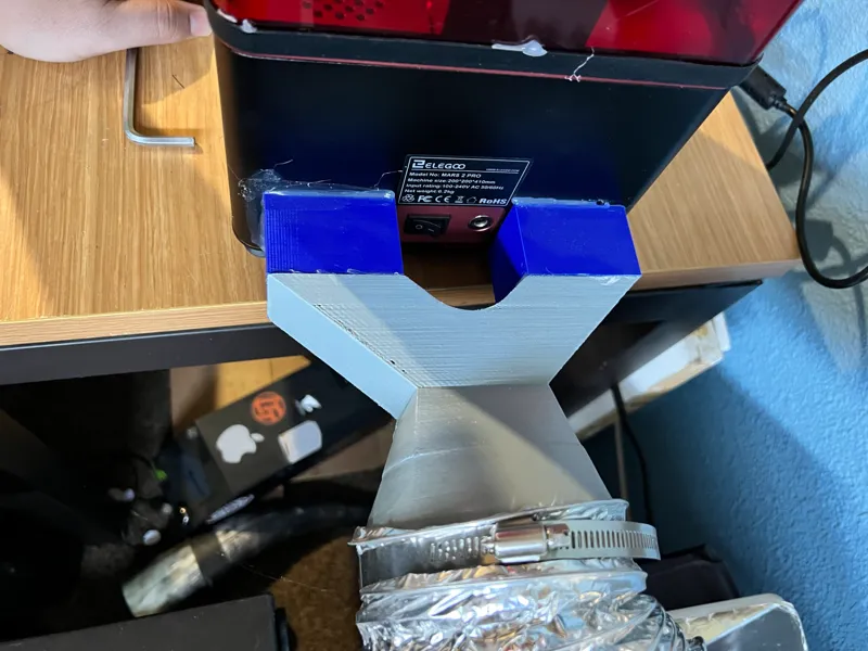 Elegoo Mars 2 Pro Resin Printer Vent Adapter