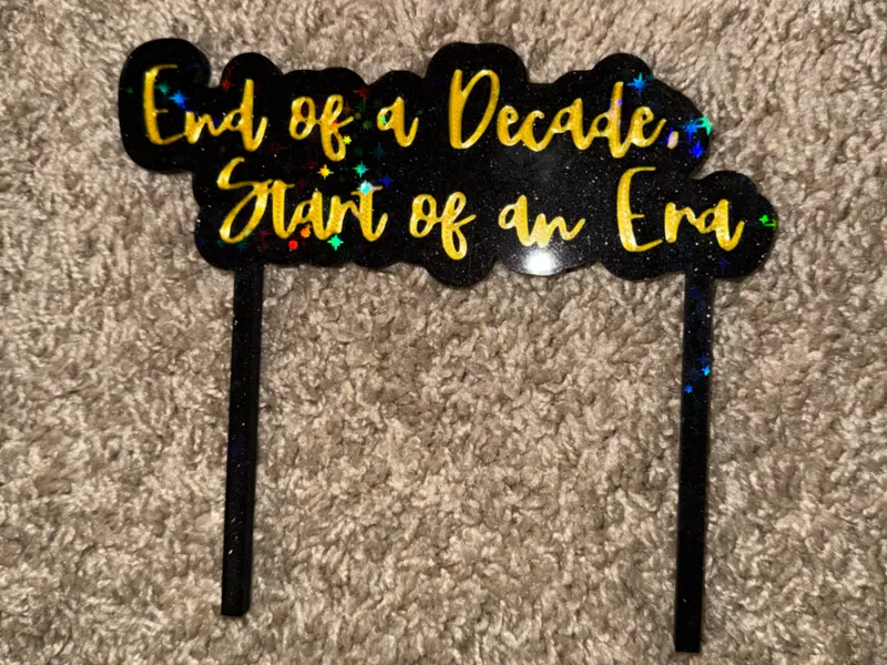 Taylor Swift End of Decade Lyric Sign