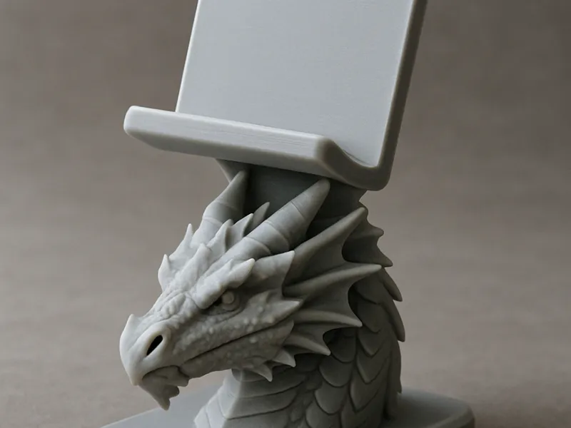 Phone Stand - Dragon Statue