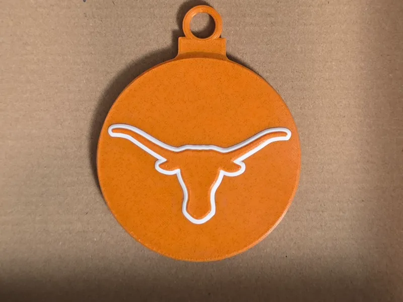 Texas Longhorns Christmas Ornament