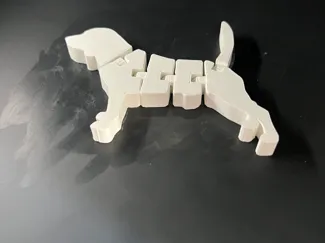 Cute flexi Beagle dog