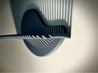 Reused Shelf with keyhooks