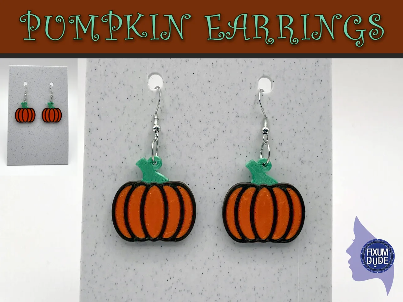 Pumpkin Earrings view 2