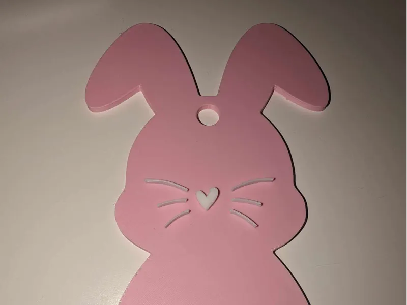 Customizable Bunny Easter Basket Tag