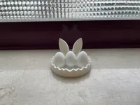 Nid de lapin de Pâques garni d'œufs — photo 5