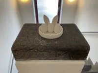 Nid de lapin de Pâques garni d'œufs — photo 3