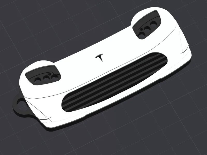 Tesla Roadster PreFacelift Keychain