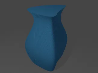 Twisted Triangle Vase