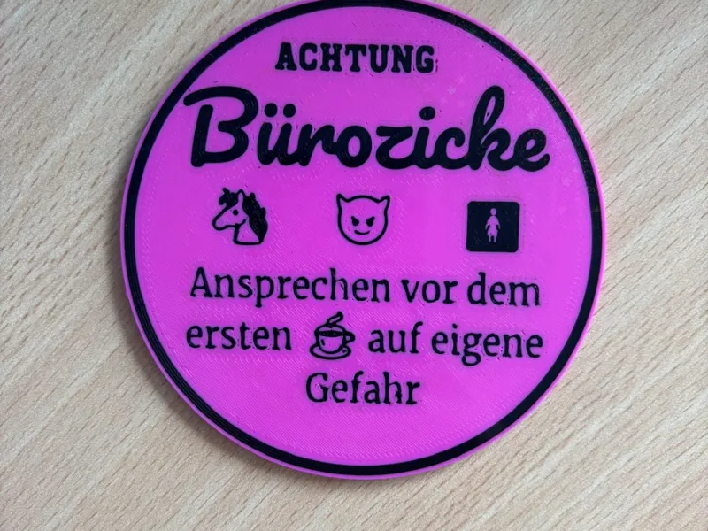 Bürozicke untersetzer