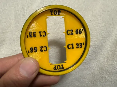Disc Golf pocket range finder and marker