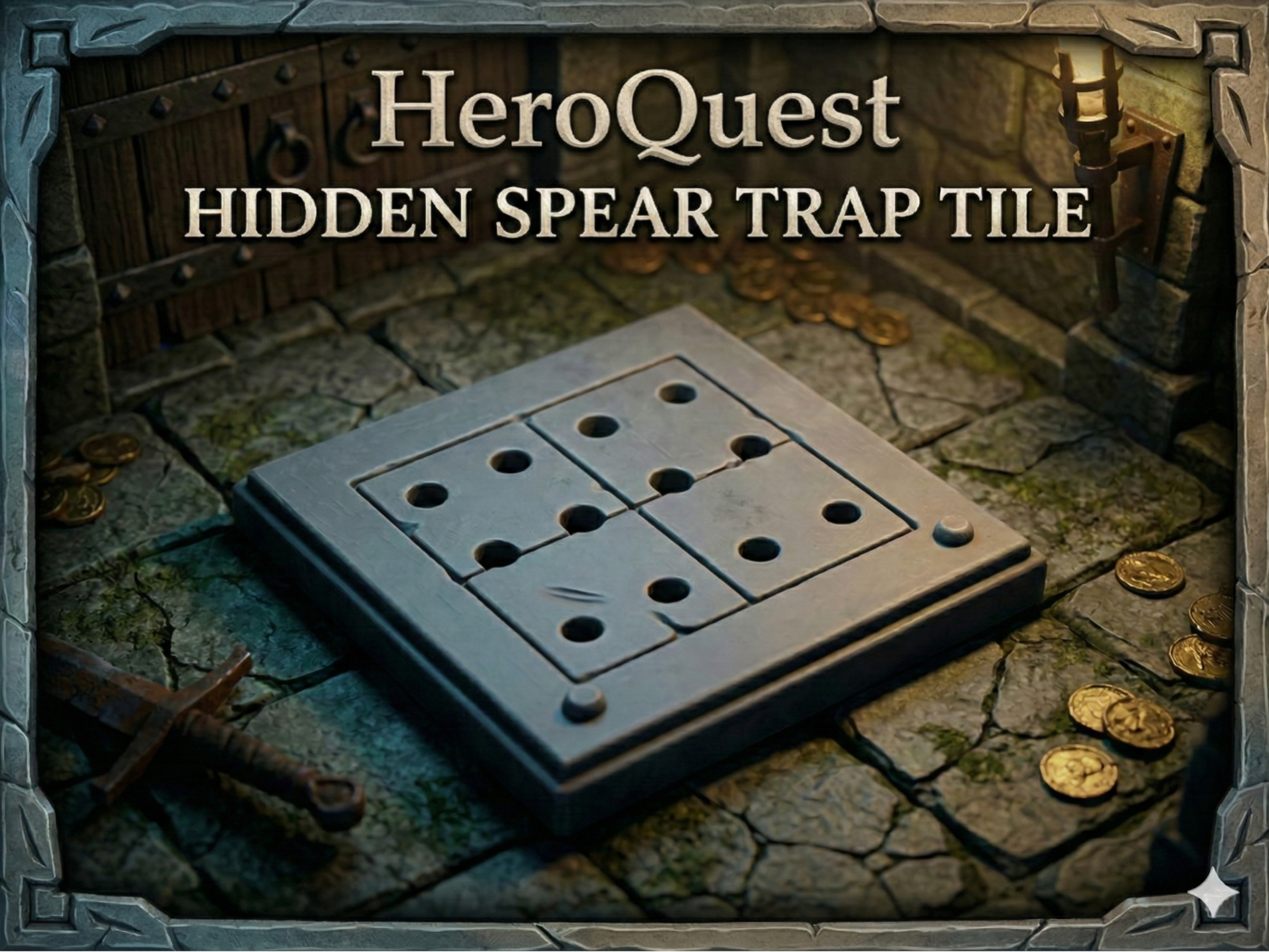 HeroQuest - Hidden Spear Trap Tile